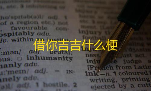 三角洲国际服辅助借你吉吉什么梗